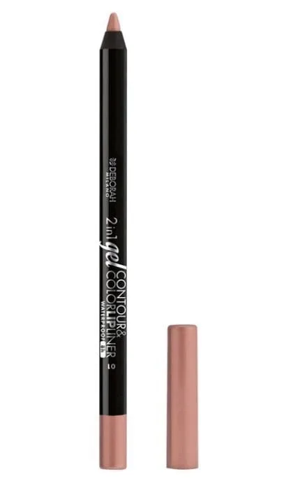 Олівець для губ Deborah 2in1 Gel Control&Color 01 Nude Rose 1.3 г