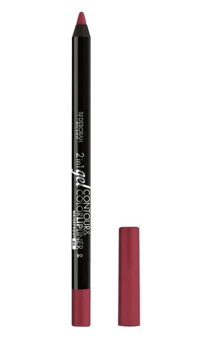 Олівець для губ Deborah 2in1 Gel Control&Color 04 Plum Rose 1.3 г