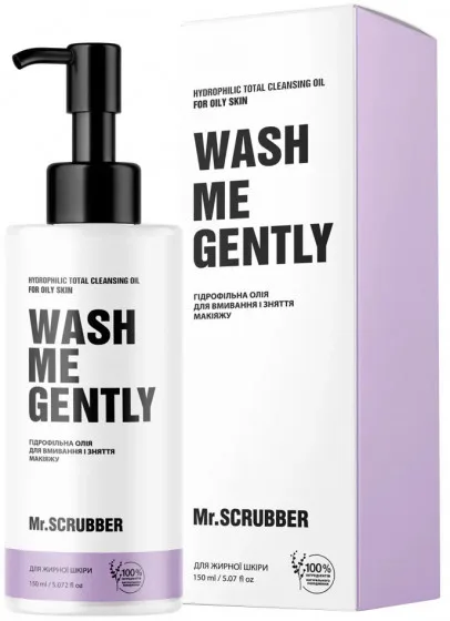 Mr.Scrubber Wash Me Gently - Гідрофільна олія для вмивання та зняття макіяжу для жирної та проблемної шкіри
