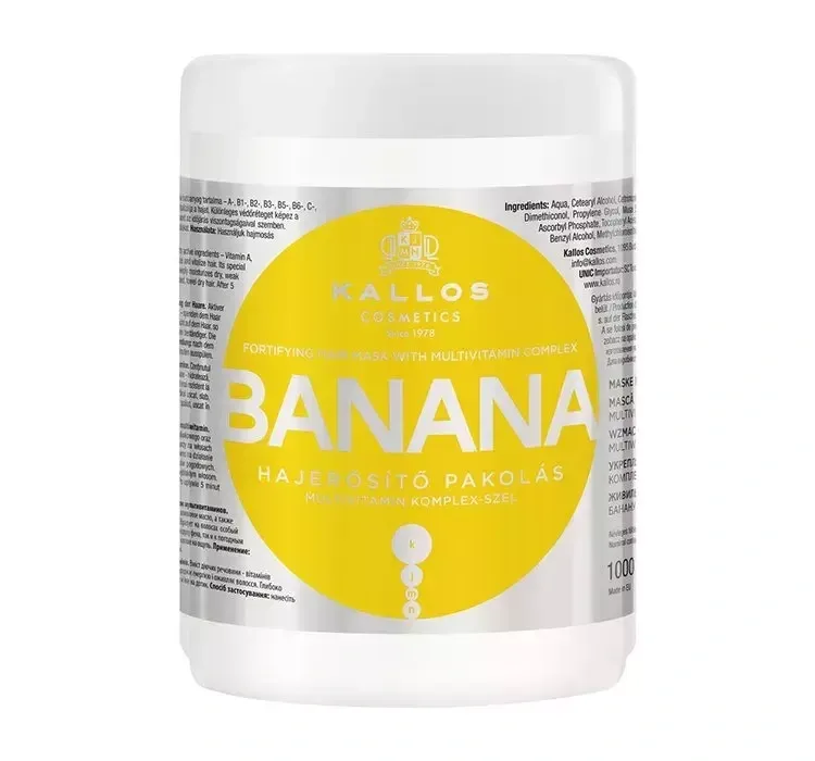 KALLOS KJMN МАСКА БАНАН BANANA 1000 МЛ