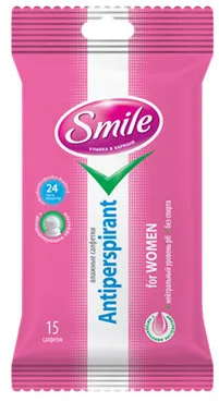 Вологі серветки для жінок Smile Antibacterial