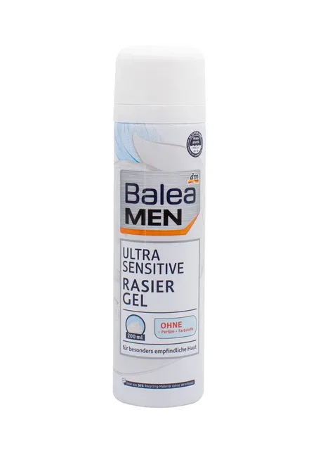 Гель для гоління Men Ultra Sensitive 200 мл Balea пом'якшення, для гоління (259518277)