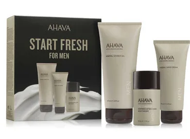 Набір для чоловіків Ahava Kit For Men (gel/200ml + cream/100ml + af/shmp/50ml