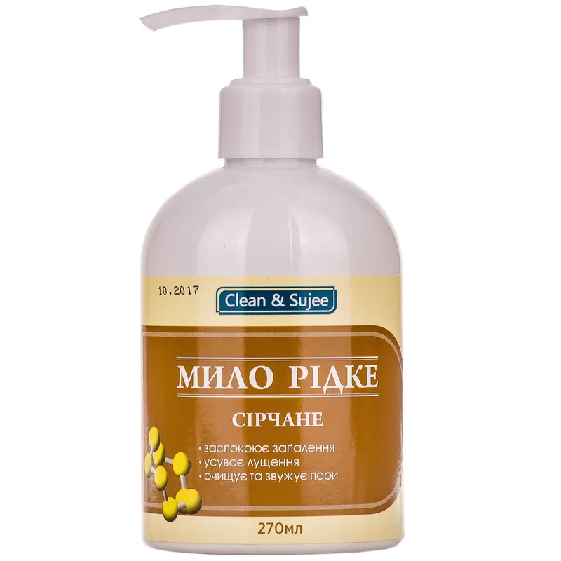 Мило рідке CLEAN&SUJEE (Клін енд суджи) Сірчане 270 мл