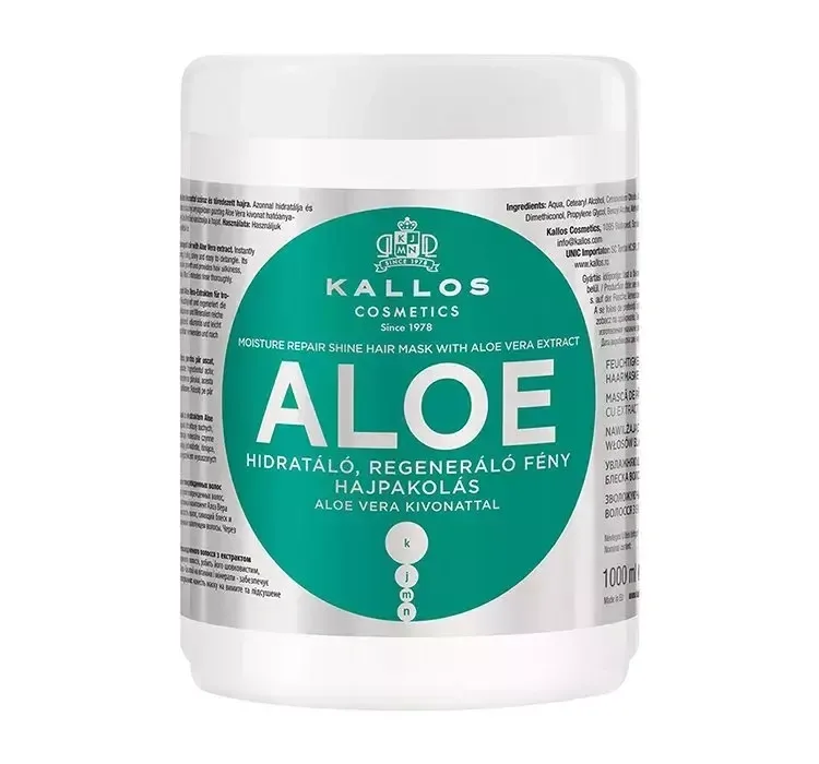 KALLOS KJMN МАСКА З АЛОЕ ALOE VERA 1000 МЛ