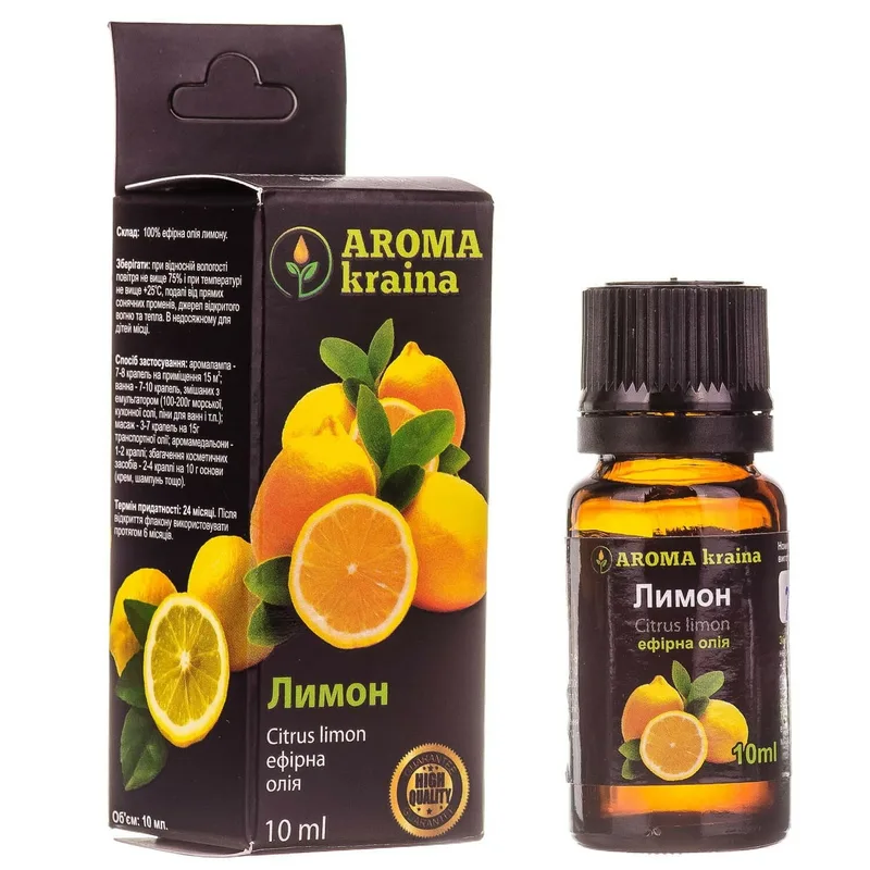 Олія ефірна AROMA KRAINA (Арома країна) Лимон 10 мл