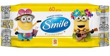 Вологі серветки з вітамінами Smile Minions