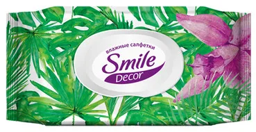 Вологі серветки Smile Décor Tropics