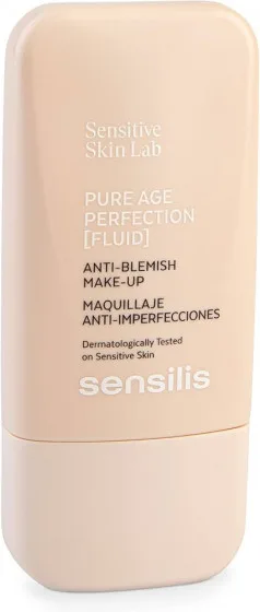 Sensilis Pure Age Perfection Make-Up - Себорегулюючий та матуючий флюїд з тоном