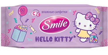 Вологі серветки для всієї родини Smile Hello Kitty
