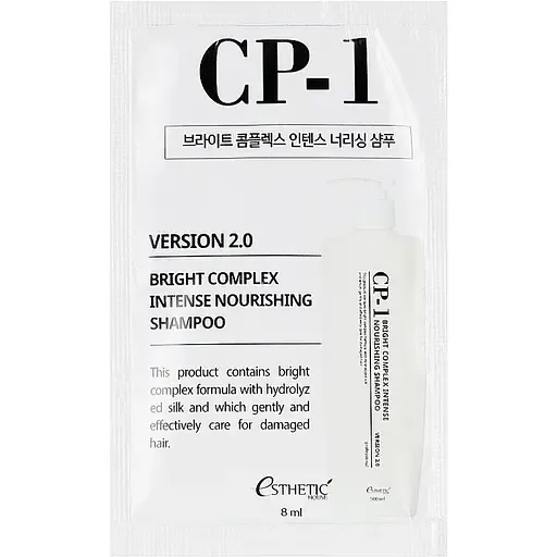 Шампунь для волосся Esthetic House Протеїновий CP-1 BC Intense Nourishing Shampoo Version 2.0 пробник 8 мл
