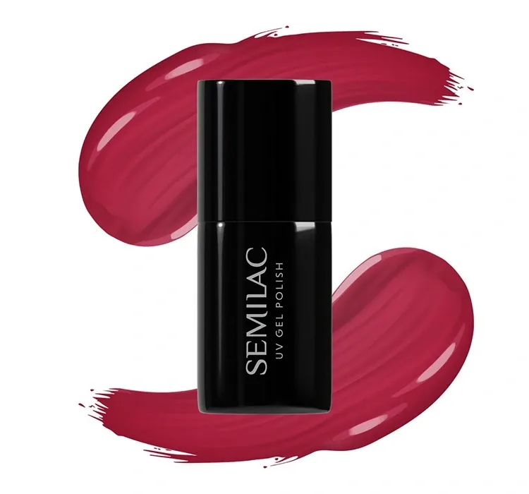 SEMILAC ГІБРИДНИЙ ЛАК УФ HYBRID PEARL RED 070