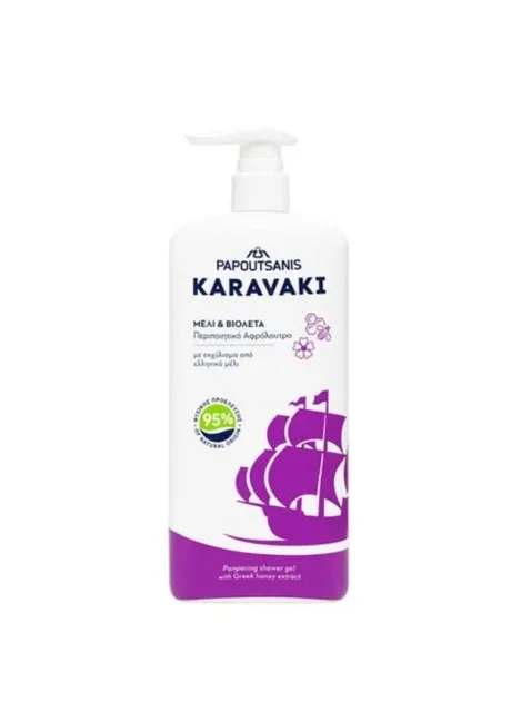 гель для душу/піна для ванни Мед та Фіалка 750 мл Karavaki (322739279)