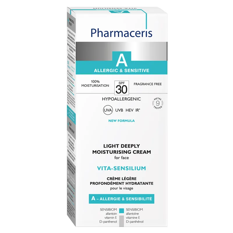 Глибоко зволожуючий крем для обличчя Pharmaceris A Vita- Sensilium, чутлива алергійна шкіра, 50 мл (E1633)