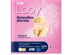 Урологічні трусики для жінок Coop Lady Mutandina Discreta розмір M (80-120см) 8 шт (8001120699251)