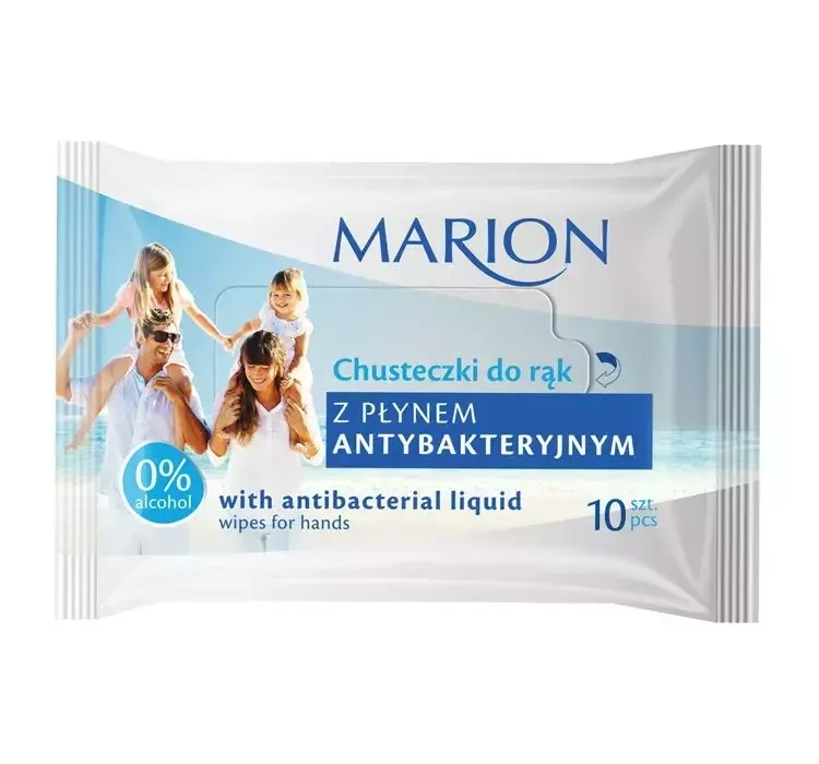 MARION АНТИБАКТЕРІАЛЬНІ СЕРВЕТКИ ДЛЯ РУК 10 ШТУК