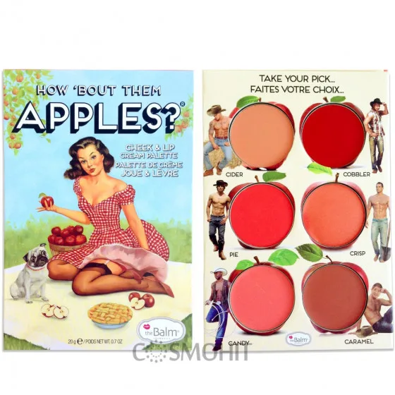 TheBalm How 'Bout Them Apples? Lip Palette - Палітра кремових рум'ян і помад
