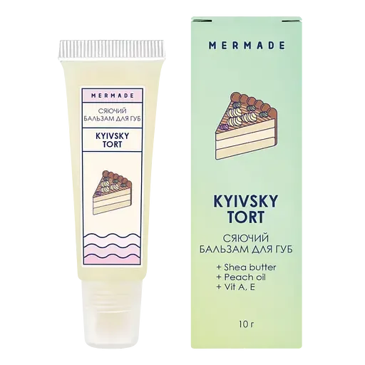 Сяючий бальзам для губ Mermade Kyivsky Tort, 10 мл