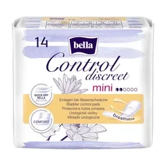 Жіночі урологічні прокладки Bella Control Discreet Mini (2 краплі) 14 шт.