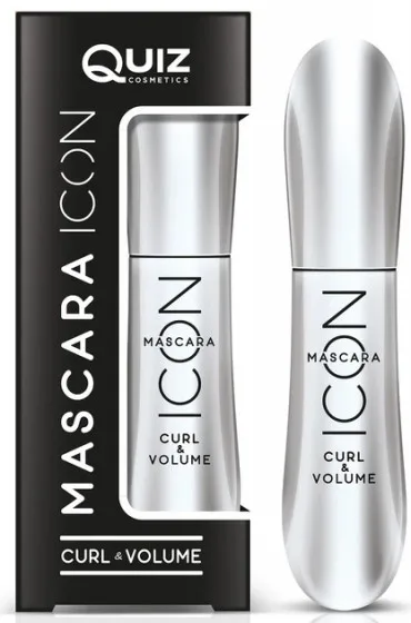 Quiz Cosmetics Icon Curl & Volume Mascara - Туш для вій "Підкручування та об'єм"