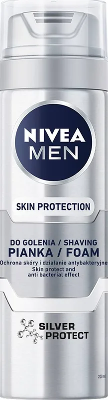 Піна для гоління NIVEA Men 200 мл срібний захист з іонами срібла