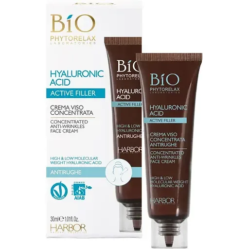 Концентрований крем для обличчя Phytorelax Bio Hyaluronic acid проти зморшок, 30 мл