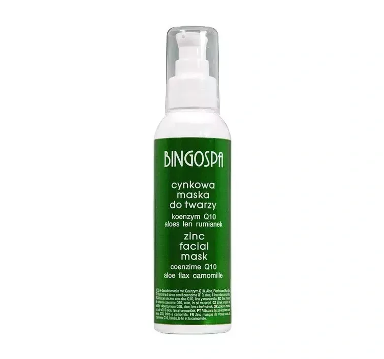 BINGOSPA ЦИНКОВА МАСКА ДЛЯ ОБЛИЧЧЯ АЛОЕ АКНЕ