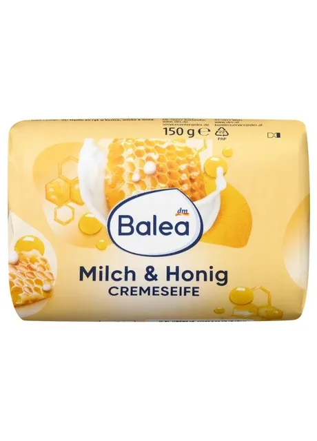 Тверде мило Crème Seife Milch & Honig для чутливої шкіри, 150 г Balea (368293778)