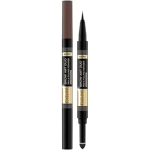 Лайнер та пудра для брів 2 в 1 Eveline Brow Art Duo Dark тон 03, 1.2 г