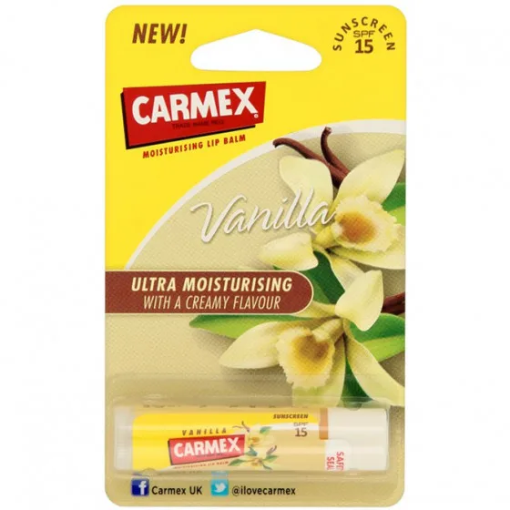 Бальзам-стік для губ "Ваніль", SPF 15 Carmex Vanilla Stick Set Lip Balm SPF 15