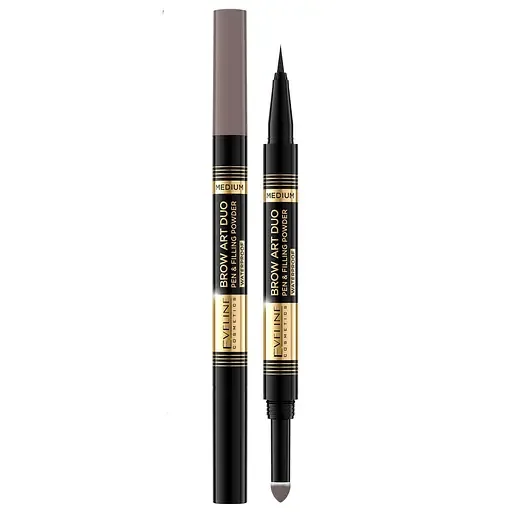 Лайнер та пудра для брів 2 в 1 Eveline Brow Art Duo Light тон 01, 1.2 г