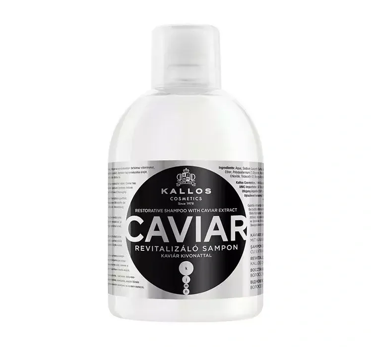 KALLOS KJMN CAVIAR ШАМПУНЬ З ЕКСТРАКТОМ ІКРИ 1 Л
