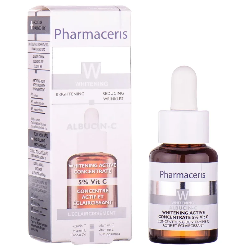 Концентрат вітаміну С 5% PHARMACERIS (Фармацеріс) W Albucin-C (Альбуцин-Ц) активний відбілюючий 30 мл