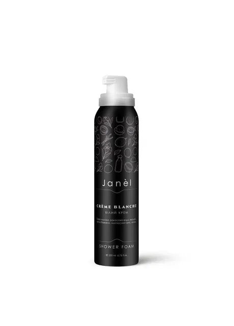 Піна для душу аерозольна Білий крем Crème Blanche 200 мл Janel (403458409)