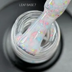 Каучукова база для гель лаку з поталлю Saga Leaf Base