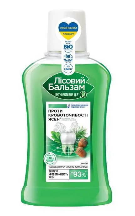 Ополіскувач для ясен Лісовий бальзам Кора дуба та ялиця 250 мл