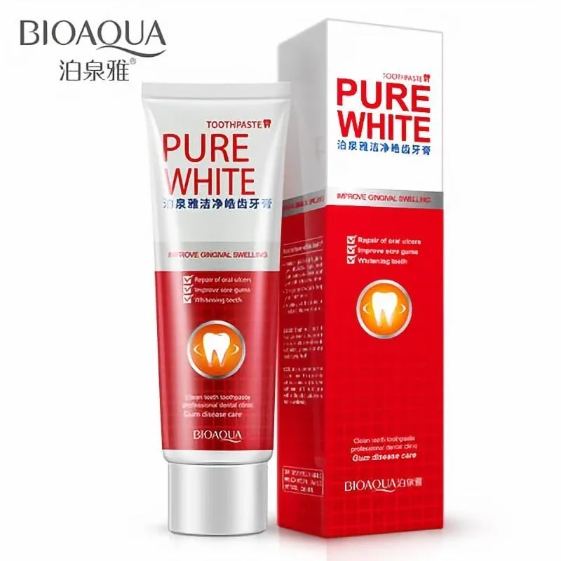 Зубная паста отбеливающая BIOAQUA Pure White (120г)
