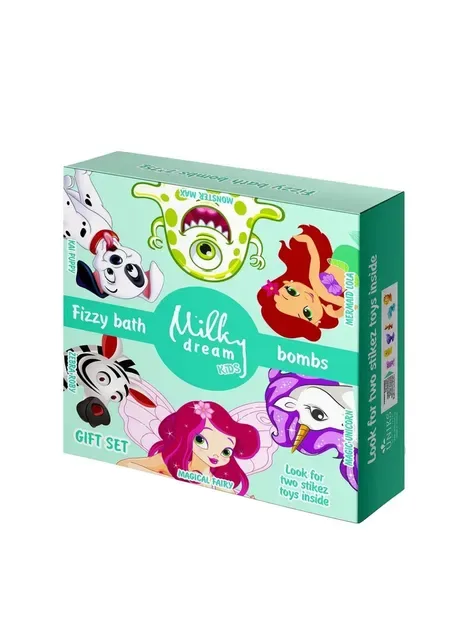 Подарунковий набір з бомбочками для ванни Milky Dream 7 штук по 75 г No Brand (385263363)