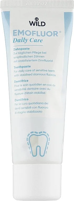 Зубна паста WILD Emofluor Daily Care Щоденний догляд зі стабілізованим фторидом олова 75 мл