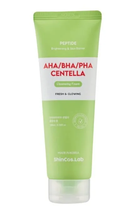 Очищаюча пінка ShinCos.Lab AHA/BHA/PHA Centella для проблемної шкіри 120 мл