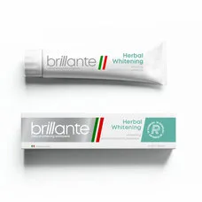 Зубна паста Brillante Herbal Whitening відбілююча антибакт.75мл