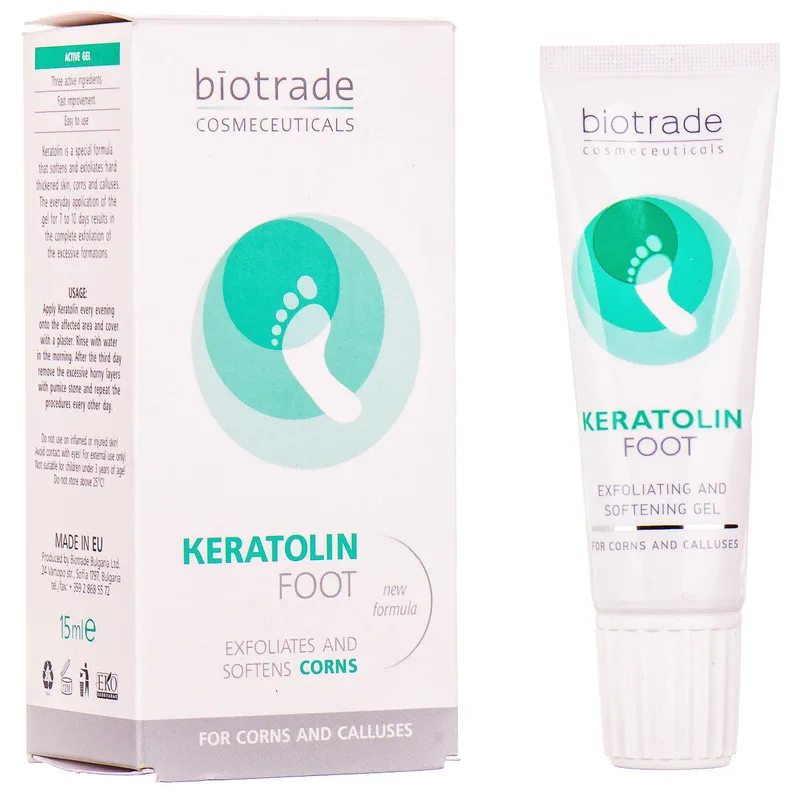 Гель для видалення мозолів і натоптишів Biotrade Keratolin Foot Gel