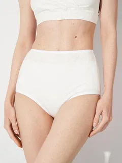Високі післяпологові труси KOKO Boutique молочні, інтерлок, XS/S