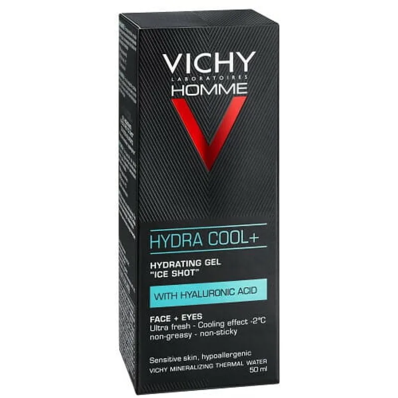 Гель для обличчя та контуру очей VICHY (Віши) Гідра Кул+ зволожуючий з охолоджуючим ефектом для чоловіків 50 мл