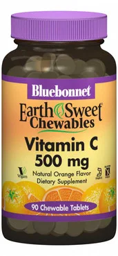 Вітамін С - Смак апельсину Bluebonnet Nutrition Vitamin С 500 mg Earth Sweet Chewables
