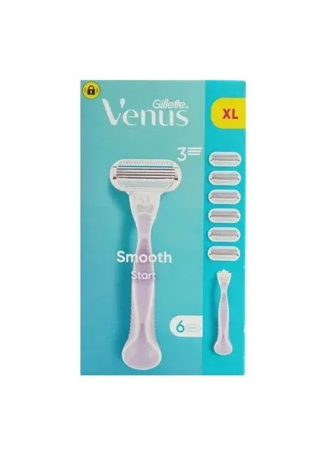 Станок для гоління жіночий Gillette Smooth Start та 6 катриджів Venus (395323888)