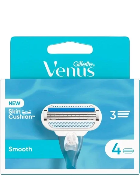 Gillette Smooth (4 шт) жіночі леза| касети| картриджі для бритви Venus (315729022)