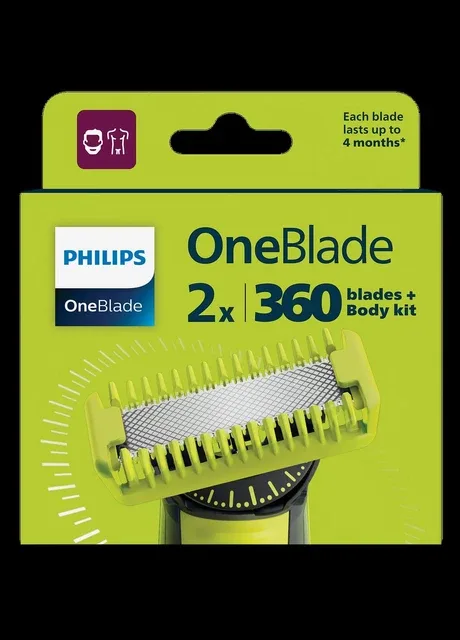 Змінне плаваюче лезо для бритви OneBlade 360 2 шт + Body Kit Philips (349457485)