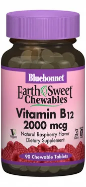 Вітамін В12Bluebonnet Nutrition Vitamin В12 2000 mcg Earth Sweet Chewables