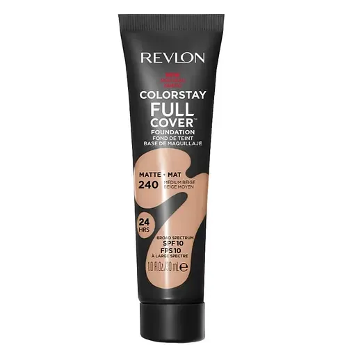 Тональна основа для обличчя Revlon ColorStay Full Cover SPF10, 240 Medium Beige 30 мл (7255143007)